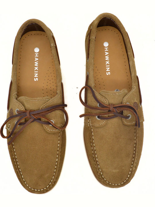 Leder Herren Mokassins in Beige Farbe