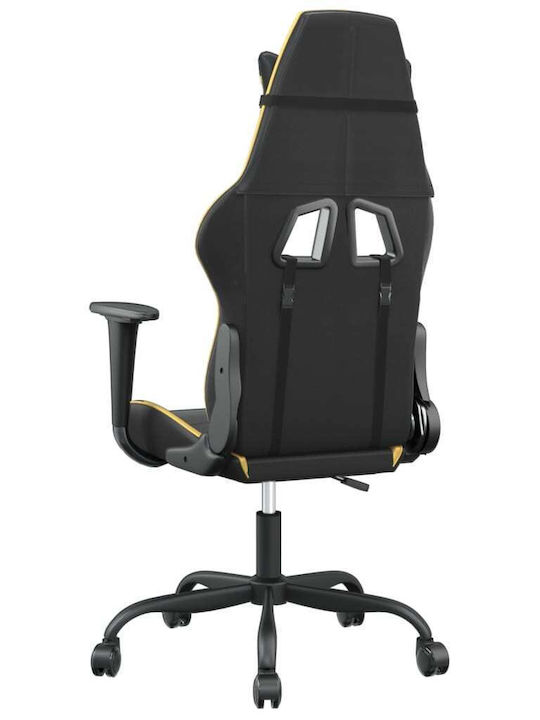 vidaXL 345401 Gaming Stuhl mit verstellbaren Armlehnen Black / Gold