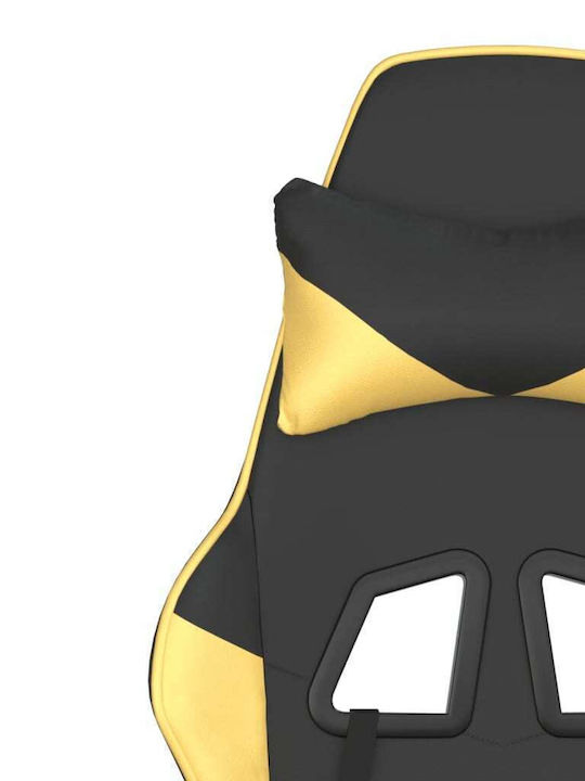 vidaXL 345401 Gaming Stuhl mit verstellbaren Armlehnen Black / Gold