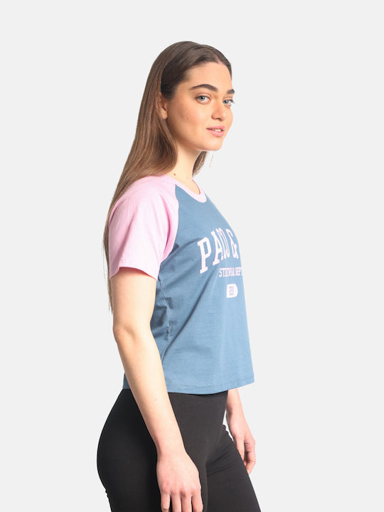 Paco & Co Damen Sommer Bluse Blau