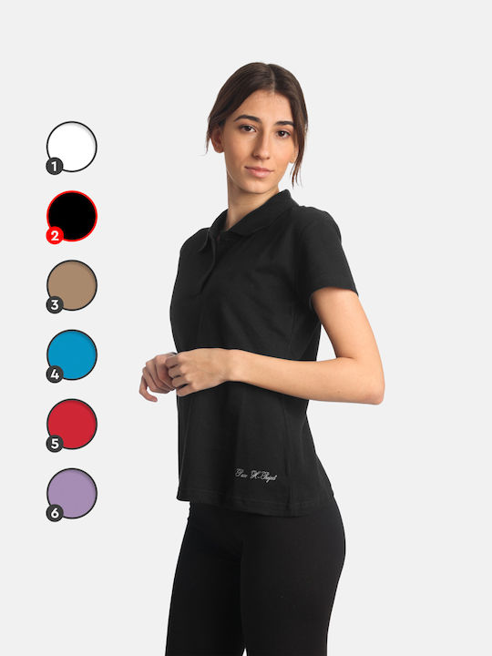 Paco & Co Damen Polo Bluse Schwarz