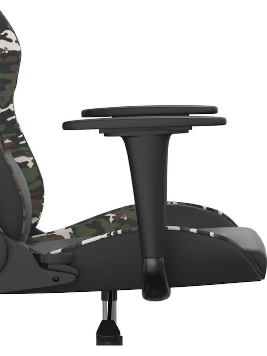 vidaXL 3143652 Καρέκλα Gaming Δερματίνης με Ρυθμιζόμενα Μπράτσα Army Green