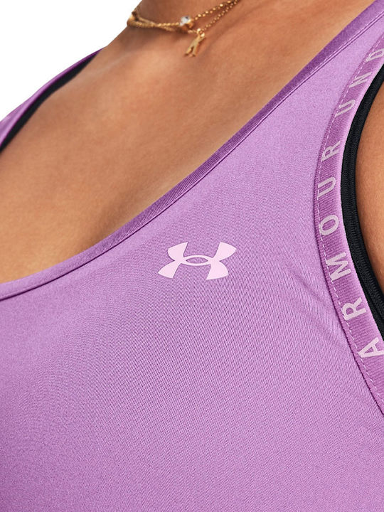 Knockout Γυναικεία Αθλητική Μπλούζα Αμάνικη Fast Drying Λιλά