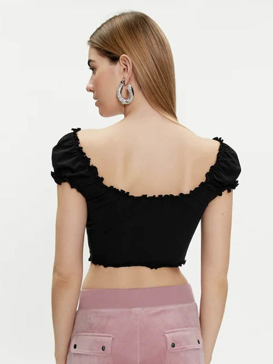 Γυναικεία Μπλούζα Off-Shoulder Μαύρη