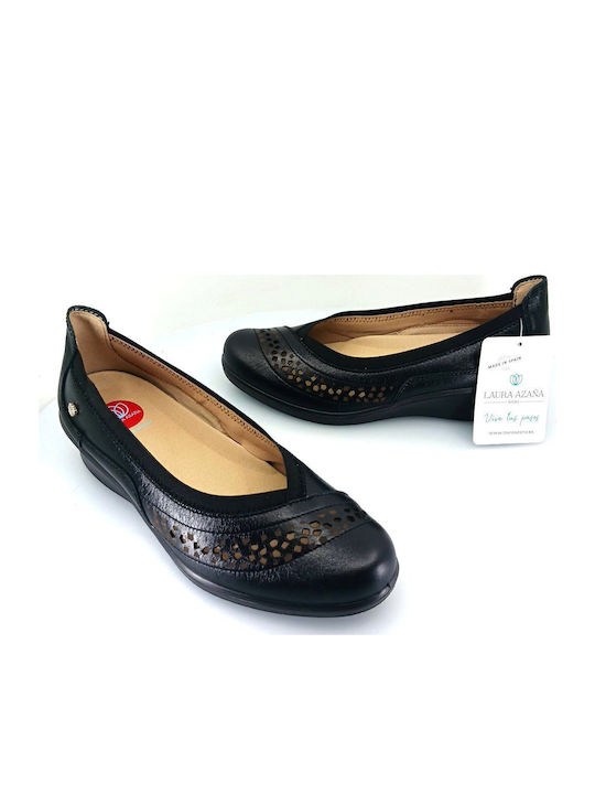 Anatomic Leather Ballerinas Black