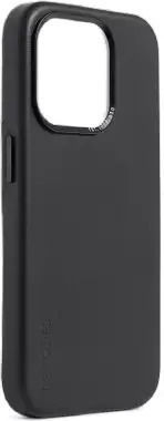 Decoded Back Cover Leather Black (iPhone 15 Pro)