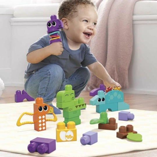 Mega Bloks Τουβλάκια Squeak 'N Chomp Dinos για 1+ Έτους 24τμχ
