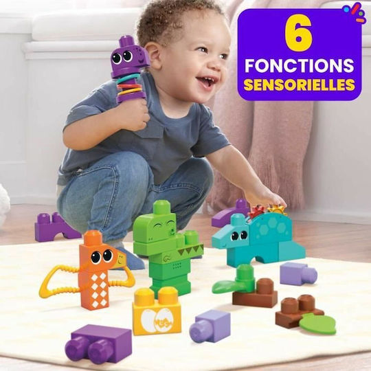 Mega Bloks Τουβλάκια Squeak 'N Chomp Dinos για 1+ Έτους 24τμχ