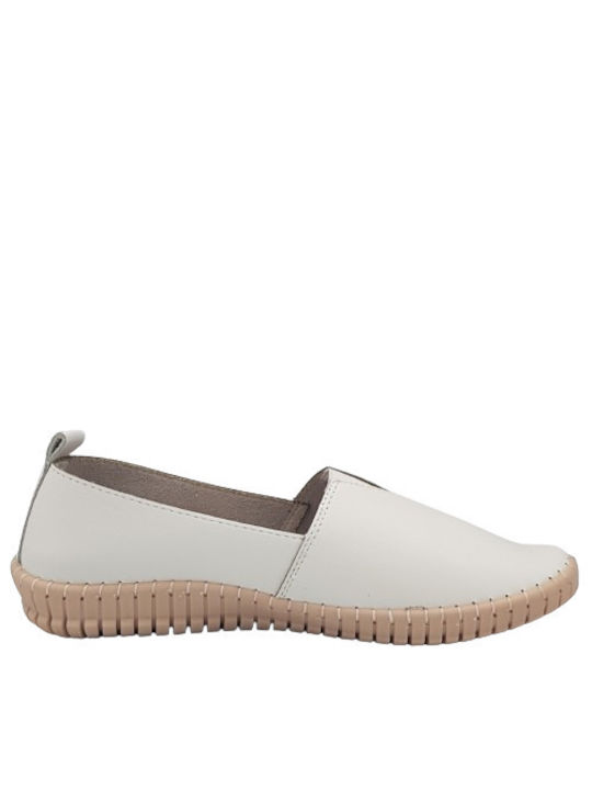 B-Soft Women's Moccasins in White Color