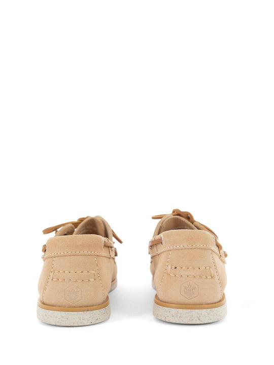 Navigator Women's Boat Shoes in Beige Color