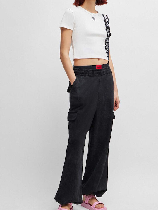 Delanor Γυναικείο Crop T-shirt Λευκό