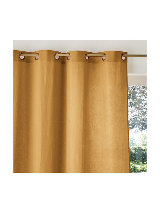 La Redoute Interieurs Curtain with Grommet Yellow 350343408_5555_40 135x250cm