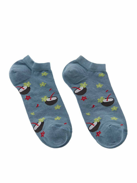 Walk Coconut Drink Women's Socks Blue