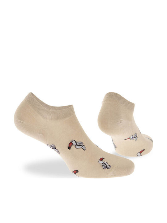 Walk Tukan Design Men's Socks Beige