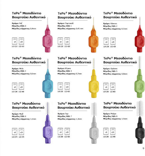 TePe Original Μεσοδόντια Βουρτσάκια 0.4mm Ροζ 8τμχ