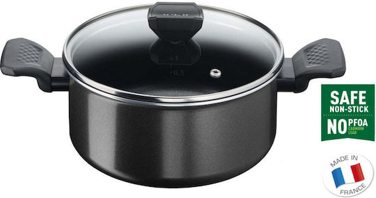 Tefal Simply Clean Βαθιά Κατσαρόλα από Αλουμίνιο 4.5lt / 24cm