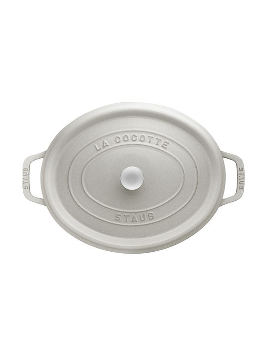 Staub La Cocotte Дълбока Тенджера от Чугун 4.2лт / 29см White