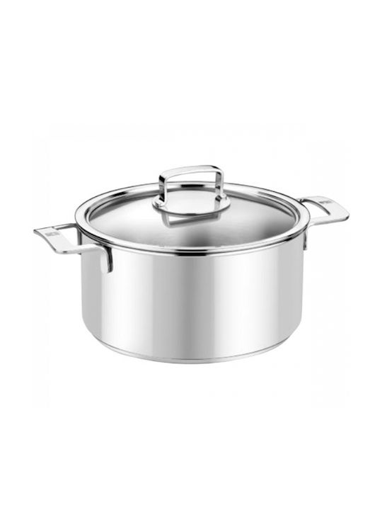 Bra Signature Shallow Stainless Steel Pot 3.75lt / 24cm