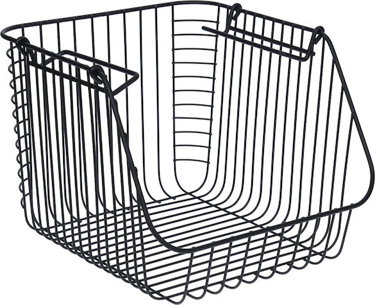 Excellent Houseware Φρουτιέρα Μεταλλική Μαύρη 29x27x21εκ.