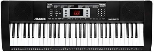 Alesis Keybaord Harmony 61 MK3 cu 61 Dinamic Taste cu Suport, Căști, Scaun și Pupitru Negru