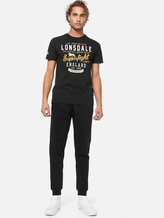 Wellingham Sweatpants with Elastic Black/Orange