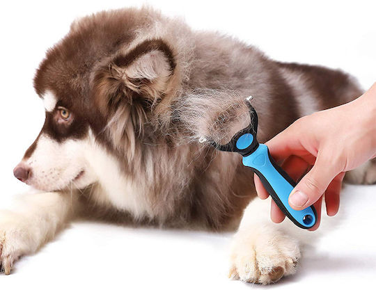 Onepet Pet Grooming Set Size Pieptene Mici pentru câini cu părul lung pentru Îngrijirea Blănii Albastru