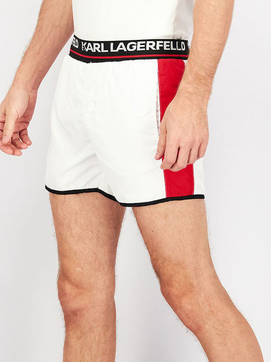 Karl Lagerfeld Men's Swimwear Shorts White