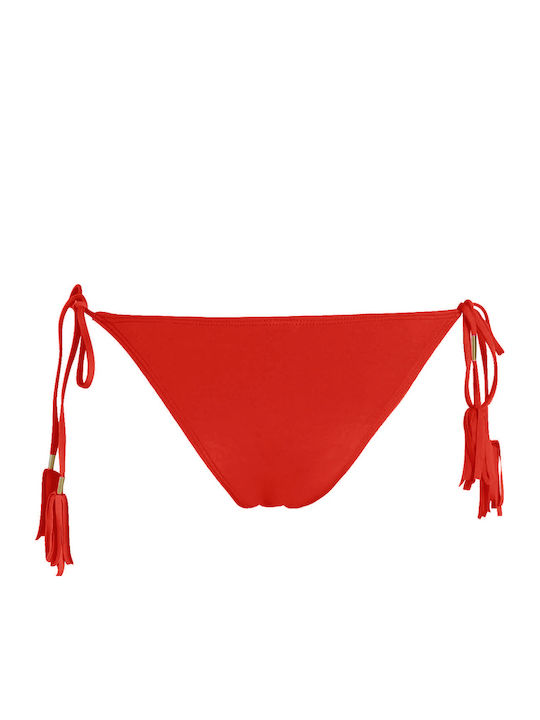 Bikini Slip with Ties White
