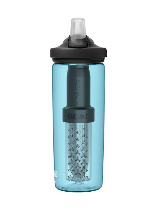 Camelbak Flasche Wasser Glas mit Schraubverschluss Blau 600ml