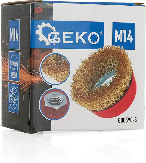Geko G00590-3 Συρματόβουρτσα Σατινιέρας 100mm