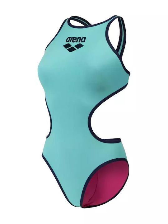 Arena One-Piece Swimsuit with Open Back Blue