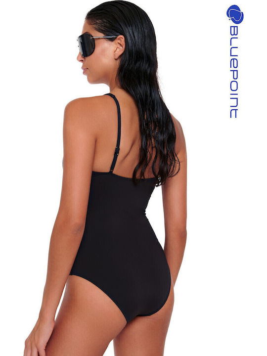 One Piece Swimsuit With Removable Padding Black