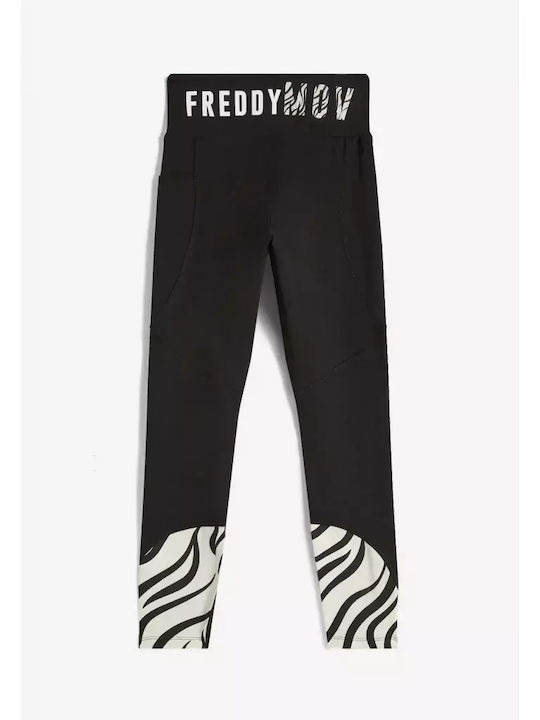 Freddy Kids Long Legging Animal Print Black