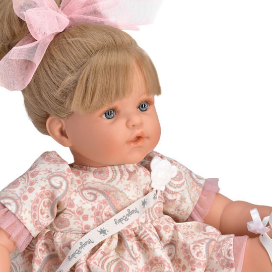 Magic Baby Κούκλα Κλαίει Susy Pink Dress Κοντό Μανίκι