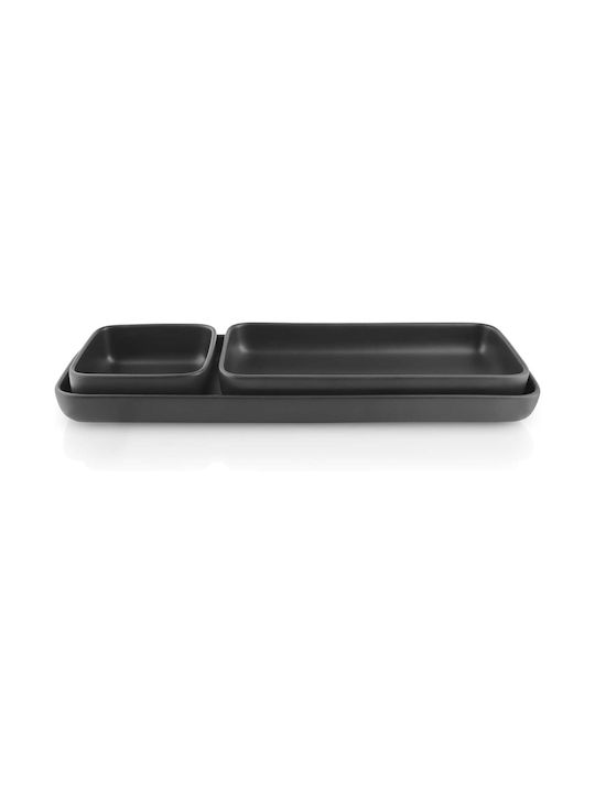 Eva Solo Platou de Servire Dreptunghiular Ceramică Neagră 37x37buc 1buc