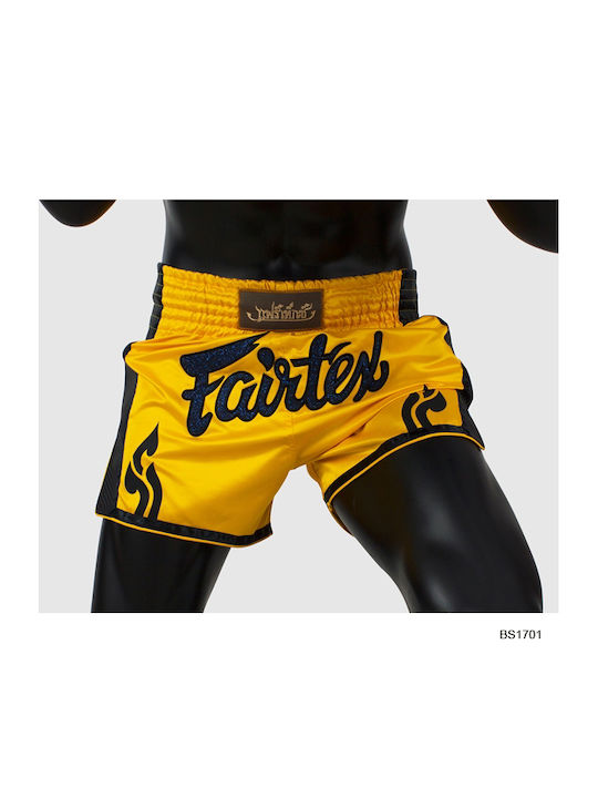 Fairtex Мъжки Боксов шорт Кик/Тайски бокс Жълт