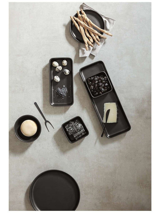 Eva Solo Platou de Servire Dreptunghiular Ceramică Neagră 37x37buc 1buc