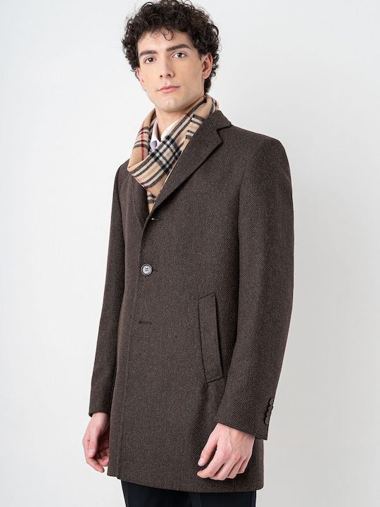 Fragosto Men's Coat Brown