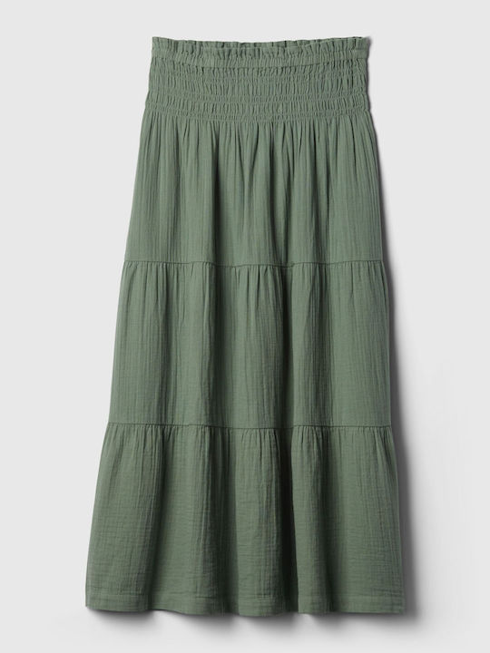 GAP Midi Skirt in Green color