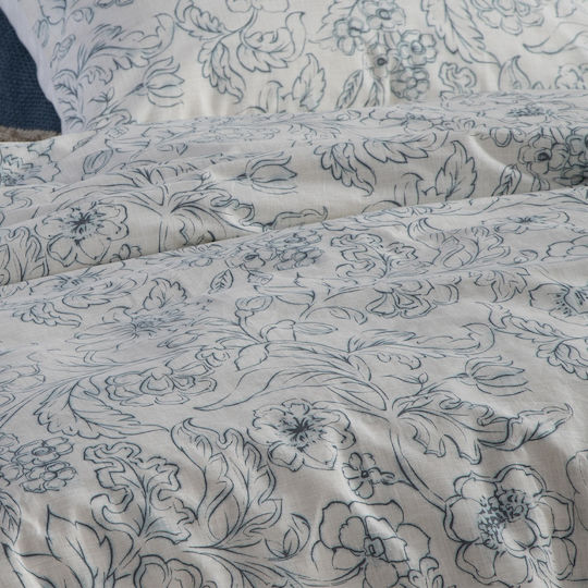 Nef-Nef Homeware Bettwäsche-Set Überdoppel 240x270cm. Blue 4Stück