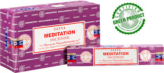 Satya Duftstäbchen mit Duft Meditation Weihrauch 990 15Stück