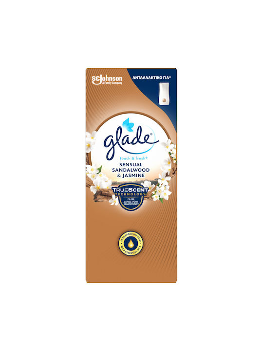 Glade Refill for Spray Device Touch & Fresh with Fragrance Sensual Sandalwood & Jasmine Glade 1pcs