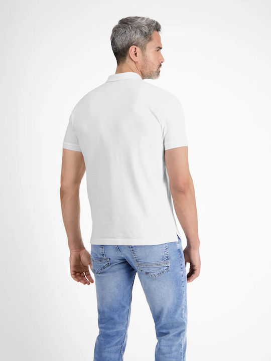 Lerros Herren Baumwolle Weiß Polo Bluse