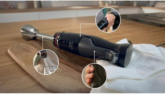 Bosch Serie 4 Ръчен Блендер с Неръждаема Пръчка 1000W Черен