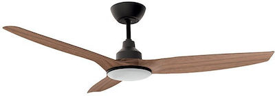 Life Apeliotes Ceiling Fan 132cm with Light and Remote Control Nature