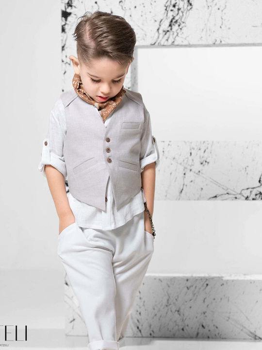 Vinteli Baptism Suit Beige 6 Pieces
