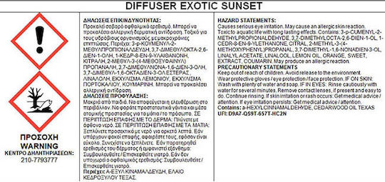 Themagio Diffuser mit Duft Exotischer Sonnenuntergang 100ml