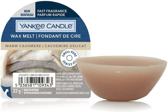 Yankee Candle Christmas Fragrance Wax Melt with Fragrance Cashmere 1676091 22gr