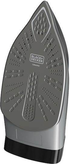 Black & Decker Fier de Călcat cu Aburi 2400W cu Talpă Ceramică