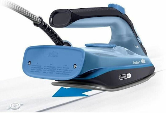 Braun Fier de Călcat cu Aburi 2400W cu Talpă Ceramică și Debit Continu de Abur 45g/min
